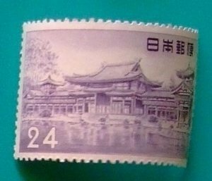 昔懐かしい切手 普通切手 2次動植物 平等院24円 1957.3.19より