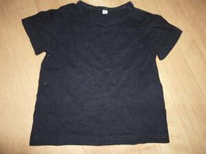  Muji Ryohin short sleeves T-shirt 80 size black color 