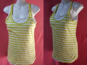 USED GAP tank top size XS yellow / white series 