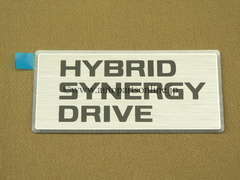 HYBRID SYNERGY DRIVE ハイブリッド ステッカー 48x105mm 純正 DECAL STICKER デカール HSD 部品 PARTS アクセサリー 海外 アクア プリウス