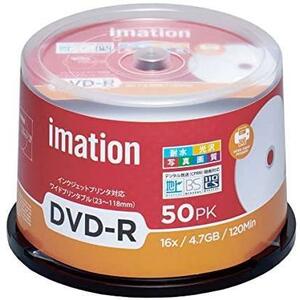 imation イメーション 1回録画用 CPRM対応 耐水 光沢写真画質（ウォーターシールド）DVD-R 120分 IM035 (片面1層/1-16倍速/50