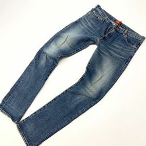  X-girl X-girl стрейч Denim джинсы немного flair индиго цвет .. размер 2 M соответствует стиль хорошо надеть обувь ощущение хороший! #Ja3523