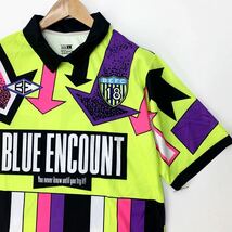 ブルーエンカウント ☆ BLUE ENCOUNT ブルエン サッカーシャツ ライブ Tシャツ 速乾 蛍光イエロー L 派手 イケてるデザイン◎■DG200_画像5