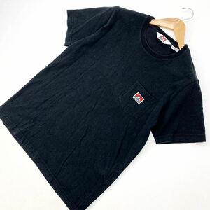 ベンデイビス ☆ BEN DAVIS 半袖 Tシャツ 胸ポケット ブラック M シンプル 古着 アメカジ 太パンやデニム相性◎ ヘビロテ必至♪■G195