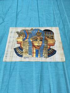 伝統工芸 工芸美術 古代エジプト パピルス画 インテリア アート 美術品 送料無料! 管理番号9, 美術品, 絵画, その他