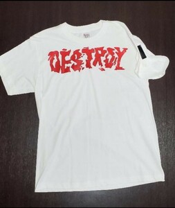 オリジナル Tシャツ　ホワイト、レッドシート (M)