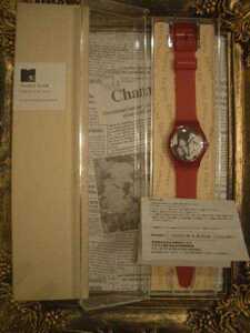  prompt decision * unused * rare! the first period. Shincho Bunko yonda? series writing . list watch Dazai Osamu wristwatch red outside fixed form 250 jpy *