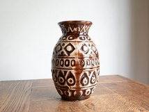 アンティーク花器 オブジェ ヴィンテージ デザイン 陶器 フラワーベース（H15cm） 華道 花瓶 生け花 ポット_画像4