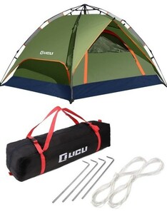 テント ワンタッチ 2人用 ～ 4人用 ロープ 軽量 アウトドア キャンプ