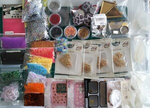 ハンドメイド パーツ レジン ビーズ 琉球ガラス ピカエース まとめ売り