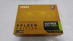 美品 MSI GTX980Ti GAMING 6G GOLDEN EDITION グラフィックボード グラボ GeForce GTX 