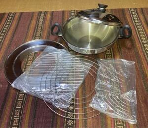 アムウェイ 中華鍋 クイーン。天ぷら網(新品未使用)