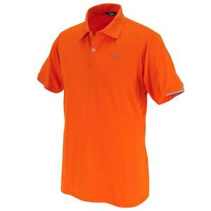  Mizuno Golf MIZUNO GOLF men's Golf wear polo-shirt with short sleeves . sweat speed .40%OFFf Ray m orange (L size )**
