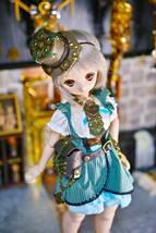 千葉DOLL工房】 1/3 ドール スチームパンク アクセサリーセット 〈ウエストポーチ・緑〉 MDD DD DDdy オビツ50 などに対応します！_画像5