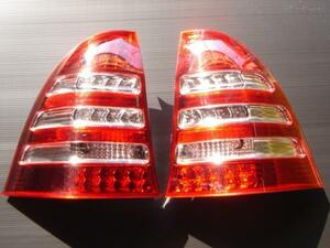 メルセデス　ベンツ　クリスタル　LED　テールランプ　ライト　レッド／クリア　Cクラス　ワゴン　W203　前期　C32　C320　C240　C200　