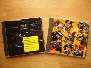 ●CD OMD / SUGAR TAX 米盤 + OMD / LIBERATOR UK盤 ◎ OMD / シュガー・タックス + OMD / リベレイター ハイプステッカー付 個人所蔵 美品