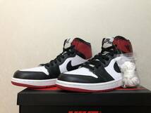 送料無料 正規 Nike air Jordan 1 Retro High OG 27.5cm つま黒 black red white ナイキ ジョーダン レトロ ハイ 555088-184_画像1