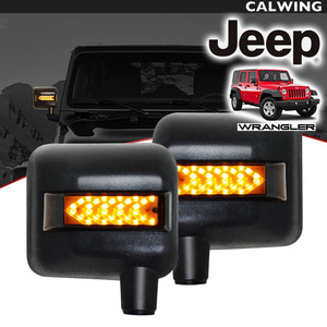 JEEP WRANGLER JK Jeep Wrangler sequential / current . turn signal custom door mirror winker cover set DRL/ daylight attaching 