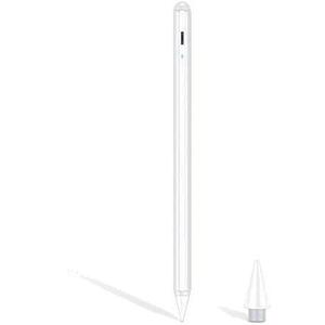 ホワイト ESR タッチペン iPad ペン 傾き検知機能 磁気吸着 超高感度 極細 誤作動防止 アクティブスタイラス iPad Pro 2021 iP