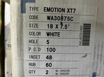 新品！！訳あり品！！WORK EMOTION XT7　18インチ　７．５Ｊ＋４８　５/１００　２２５/４０Ｒ１８　タイヤセット　８６　レガシィ　など_画像4