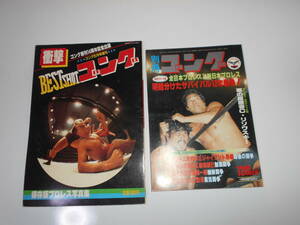 2冊 雑誌.別冊ゴング プロレス 昭和５８年 1983 12月 衝撃ベストショットゴング 1982年5月 猪木　ハンセン　タイガー　アンドレ　ホーガン 