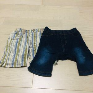 デニムパンツ ハーフパンツ 半ズボン サイズ80 90