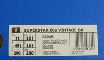 新品 スーパースター 80s VIN DX 2014年製 JP29.0cm 白×黒 B25963 元箱付属 アディダス ビンテージ デラックス adidas superstar vintage_画像10