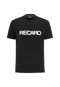 レカロ純正 RECARO白ロゴ Tシャツ black PORSCHE RUF MERCEDES AMG BMW ALPINA MINI AUDI VW RENULT ALPINE FERRARI LAMBORGHINI