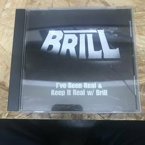 ● HIPHOP,R&B BRILL - I'VE BEEN REAL & KEEP IT REAL W/ BRILL シングル,RARE,INDIE!!!!! CD 中古品