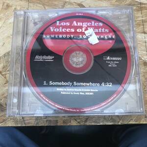 シ奥棚◎ HIPHOP,R&B LOS ANGELES VOICES OF WATTS - SOMEBODY, SOMEWHERE シングル,RARE CD 中古品