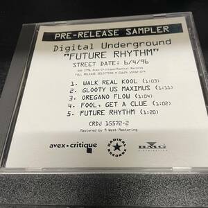 ● HIPHOP,R&B DIGITAL UNDERGROUND - FUTURE RHYTHM ALBUM, 90'S, 1996, PROMO CD 中古品