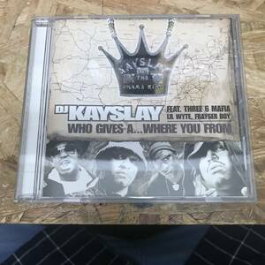 ● HIPHOP,R&B DJ KAYSLAY - WHO GIVES A...WHERE YOU FROM INST,シングル CD 中古品