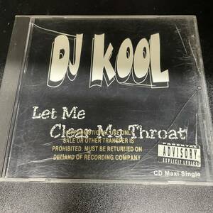 ● HIPHOP,R&B DJ KOOL - LET ME CLEAR MY THROAT シングル, RARE, 4 SONGS, 90'S CD 中古品