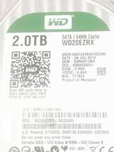 WD WD20EZRX 2TB HDD ジャンク扱い_画像2