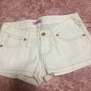  new goods unused white short pants S size 
