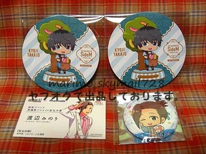 【アイドルマスターSideM】アニメイトカフェ アニカフェ 日本横断フェア 缶バッジ コースター 名刺 3種4点【Beit/鷹城恭二/渡辺みのり】