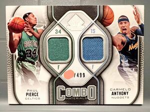 All-star Jersey 09 Upper Deck Carmelo Anthony カーメロ・アンソニー Paul Pierce ポール・ピアース NBA 実使用 ユニフォーム バスケ