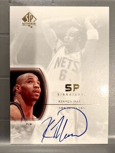 名作直書 Auto 03 Upper Deck SPA Kenyon Martin ケニオン・マーティン NBA 直筆 サイン Nets ネッツ ユニフォーム All-star Panini バスケ