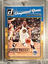 超絶レア/10枚限定 Gold Press Proof 16 Panini Donruss Draymond Green ドレイモンド・グリーン NBA Panini バスケ Warriors ウォリアーズ_画像1