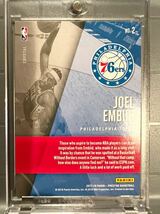 美品/10枚限定 Gold Crystal All-star 17-18 Panini Prestige Joel Embiid ジョエル・エンビード NBA 76ers ユニフォーム バスケ 大活躍_画像2