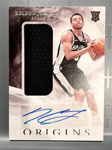 RC Auto Jumbo Jersey 19-20 Panini Keldon Johnson ケルドン・ジョンソン NBA 直筆 ルーキー サイン ユニフォーム Spurs スパーズ 大活躍