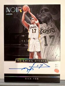 最高級版直書/99 Auto 19-20 Panini Noir Reigning Nights Rick Fox リック・フォックス NBA 直筆 サイン バスケ Lakers レイカーズ 優勝
