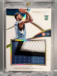 最高級/20 RC Patch 14 Panini Immaculate Andrew Wiggins アンドリュー・ウィギンズ NBA ルーキー Warriors ウォリアーズ バスケ All-star