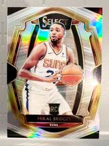 美品 Premier Level Prizm RC 18 Panini Select Mikal Bridges NBA ミカル・ブリッジズ ルーキー カード Suns ユニフォーム サンズ バスケ_画像1