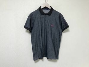  genuine article Fred Perry FREDPERRY cotton polo-shirt with short sleeves men's business suit American Casual Surf blue blue M