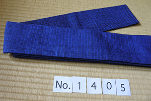  genuine Yuuki pongee. man's obi (No.1405).. pattern, ground machine weave 