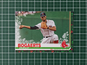 ★TOPPS MLB 2019 HOLIDAY BASEBALL #HW123 XANDER BOGAERTS［BOSTON RED SOX］ベースカード 19★