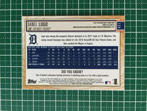 ★TOPPS MLB 2019 BIG LEAGUE #124 DAWEL LUGO［DETROIT TIGERS］ベースカード ルーキー「RC」19★_画像2