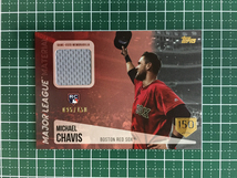 ★TOPPS MLB 2019 UPDATE #MLM-MC MICHAEL CHAVIS［BOSTON RED SOX］「MAJOR LEAGUE MATERIAL」150枚限定 パラレル版 ルーキー RC★_画像1