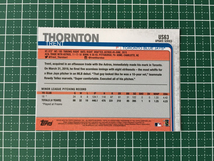 ★TOPPS MLB 2019 UPDATE #US63 TRENT THORNTON［TORONTO BLUE JAYS］ベースカード ルーキー RC 19★_画像2